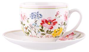 Porcelánový šálek s podšálkem na kávu a čaj 200 ml, Primavera