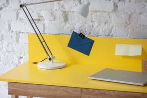 LUKA Ashwood Písací stôl 85x50cm so zásuvkou modrý