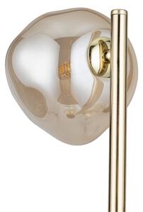 Brilagi - Stojacia lampa VULCANO 3xG9/8W/230V zlatá/dymová béžová