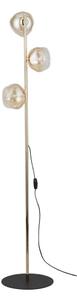 Brilagi - Stojacia lampa VULCANO 3xG9/8W/230V zlatá/dymová béžová