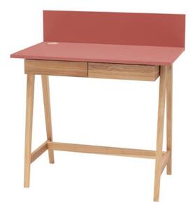 LUKA Ashwood Písací stôl 85x50cm so zásuvkou ružová