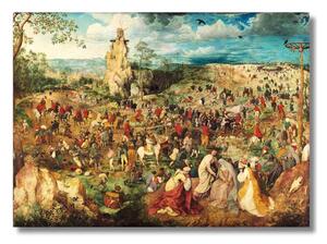 Obraz Pieter Bruegel st. - Procesia na kalváriu - S (40x30cm) 49€