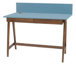 LUKA Písací stôl 110x50cm so zásuvkou Dub modrý