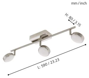 Eglo 97716 - LED RGB Bodové svietidlo CORROPOLI-C 3xLED/5W/230V