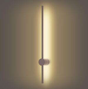 Brilagi - LED vonkajšie nástenné svietidlo AURA, 12 W, 230 V, 3000 K, IP54, 65 cm, hnedá, CRI 90