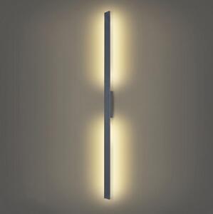 Brilagi - vonkajšie nástenné LED svietidlo LUNA, 30 W, 230 V, 4000 K, IP65, 150 cm, antracit, CRI 90