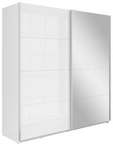 SKRIŇA S POS. DVER. – HOR.VED, biela, 180,5/197/62 cm MID.YOU - Online Only zostavy, Online Only