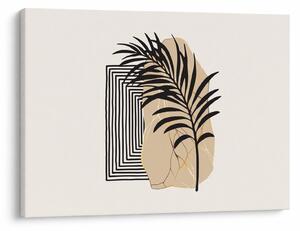 Obraz - Abstrakcia s tropickými listami N⁰3 (70x50 cm)