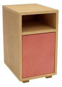 SLIM Nočný stolík š 30cm x d 40cm ružový
