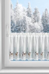 Dekorstudio Vianočná záclona s tunelovým uchytením 40x150cm - biela