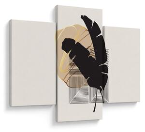 Obraz - Abstrakcia s tropickými listami N⁰4 (90x60 cm)