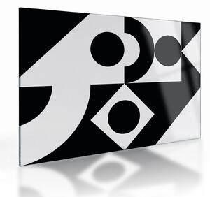 Sklenený obraz - Geometrická abstrakcia N⁰1 (70x50 cm)
