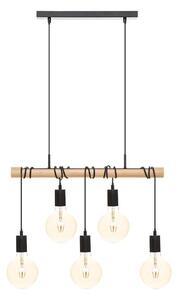 Atmosphera - Luster na lanku JAKE 5xE27/40W/230V borovica