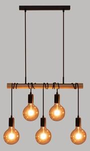 Atmosphera - Luster na lanku JAKE 5xE27/40W/230V borovica