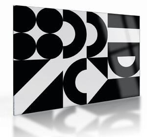 Sklenený obraz - Geometrická abstrakcia N⁰2 (70x50 cm)