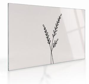 Sklenený obraz - Lúčny kvet N⁰2 (70x50 cm)