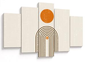 Obraz - Hnedé oblúky (150x105 cm)