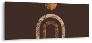 Obraz - Oranžové oblúky N⁰1 (120x50 cm)