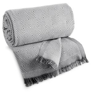 Deka MAIA svetlosivá / krémová