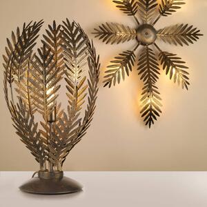 Stolná lampa Felce ako papradie v bronzovej, 61 cm