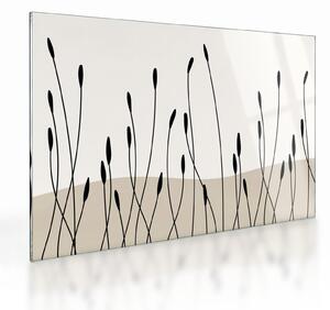Sklenený obraz - Grafická lúka N⁰3 (70x50 cm)