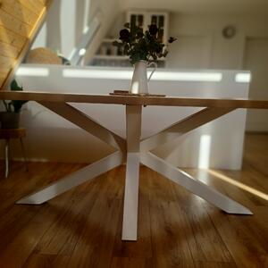 Jedálenský stôl ŠARLOTA Druh dreva: Buk, Farba podnože: čierna