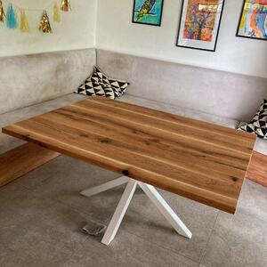 Jedálenský stôl TINA Druh dreva: Buk, Farba podnože: čierna