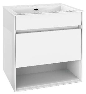 Kielle Nefia - Skrinka s umývadlom 60 cm, lesklá biela 50027S610