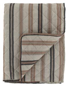 Latté prikrývka s pruhmi Aix Vintage Quilt - 130*180 cm - Chic Antique