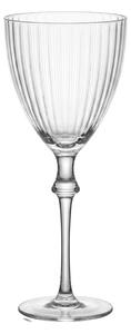 Pohárik na víno s rebrovaním - Ø 8*21 cm / 300 ml - Clayre & Eef