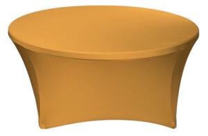 TENTino Elastický obrus STANDARD na okrúhly stôl 122 cm Farba obrusu: ZLATÁ / GOLD