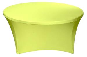 TENTino Elastický obrus STANDARD na okrúhly stôl 122 cm Farba obrusu: SVIETIVO ŽLTÁ / YELLOW