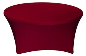 TENTino Elastický obrus STANDARD na okrúhly stôl 122 cm Farba obrusu: VÍNOVÁ / CLARET