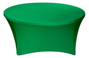 TENTino Elastický obrus STANDARD na okrúhly stôl 122 cm Farba obrusu: ZELENÁ / GREEN