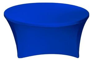 TENTino Elastický obrus STANDARD na okrúhly stôl 122 cm Farba obrusu: MODRÁ / ROYAL BLUE