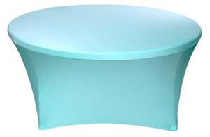 TENTino Elastický obrus STANDARD na okrúhly stôl 122 cm Farba obrusu: SVETLOMODRÁ / SKY BLUE
