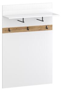 NovýNábytok.sk Vešiakový panel Viniera 1 (biela + dub evoke). Vlastná spoľahlivá doprava až k Vám domov. 1161409
