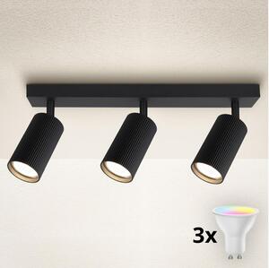 Brilagi - LED RGBW stmievateľné bodové svietidlo SELE MODERN 3xGU10/4,8W/230V čierne