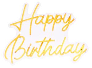 Atmosphera - LED neónová nástenná dekorácia HAPPY BIRTHDAY LED/5V