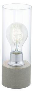 Eglo 94549 - Stolná lampa TORVISCO 1xE27/60W/230V šedá