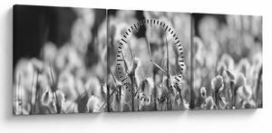 Obraz - Letná lúka (s hodinami) (90x30 cm)