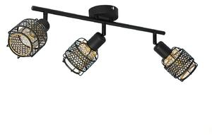 Stropné Lampa Lindby, Eudoria, stmievateľné, Čierna, Obývacia izba, Kov, Moderný