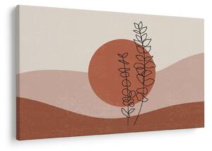 Obraz - Boho listy N⁰1 (90x60 cm)