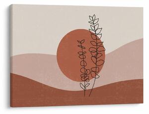 Obraz - Boho listy N⁰1 (70x50 cm)