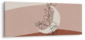 Obraz - Boho listy N⁰2 (120x50 cm)