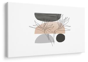 Obraz - Line art kvety N⁰2 (90x60 cm)