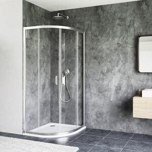 Roth Štvrťkruhový sprchový kút PX R55 - bez vaničky ROTH-Variant: rozmery: 90x90 cm - (PX R55/900 - PX R55 090200 VPE), ROTH-Profily: profily: brillant, výplň: transparent