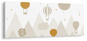 Obraz - Lietajúce balóny (120x50 cm)