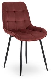 JAKS Jedálenská stolička burgundy velúr Chris