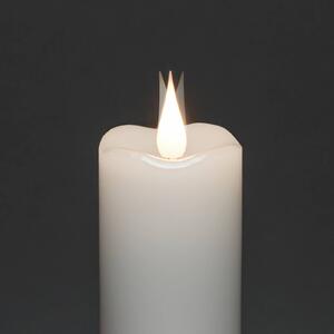 Vosková LED sviečka krém svetlo jantár Ø 5 cm 2 ks